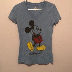 Blue Mickey Mouse shirt